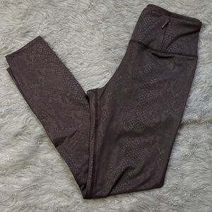 Tahari Sport Brown Women’s Snake Print Leggings Size S